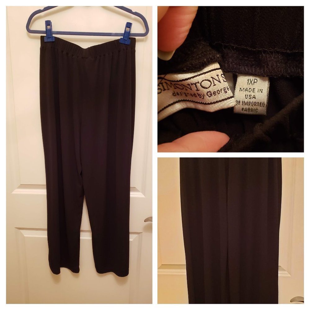 Black pants suitable for work. Petite plus.